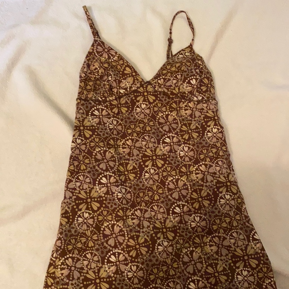 Brown Billabong spaghetti strap dress sz medium